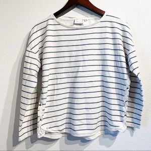 Anthropologie | Striped Long Sleeve shirt Sz M